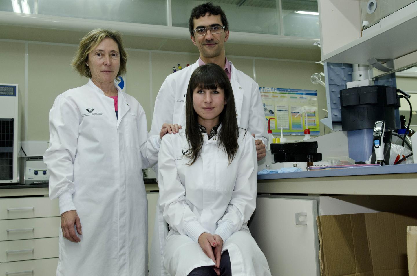 Rosa Mar&iacute;a Alonso, Itxaso San Rom&aacute;n and Luis Bartolom&eacute;