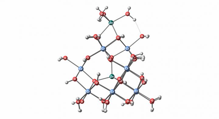Ball and Stick Representation of Zn(CrAl)12