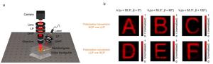 Figure 2. Experimental verification of the waveguide-based six-channel metahologram.