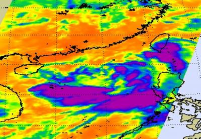 NASA Infrared Vision on Tropical Depression 06W