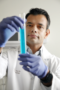 Dr. Sumanta Pal in lab