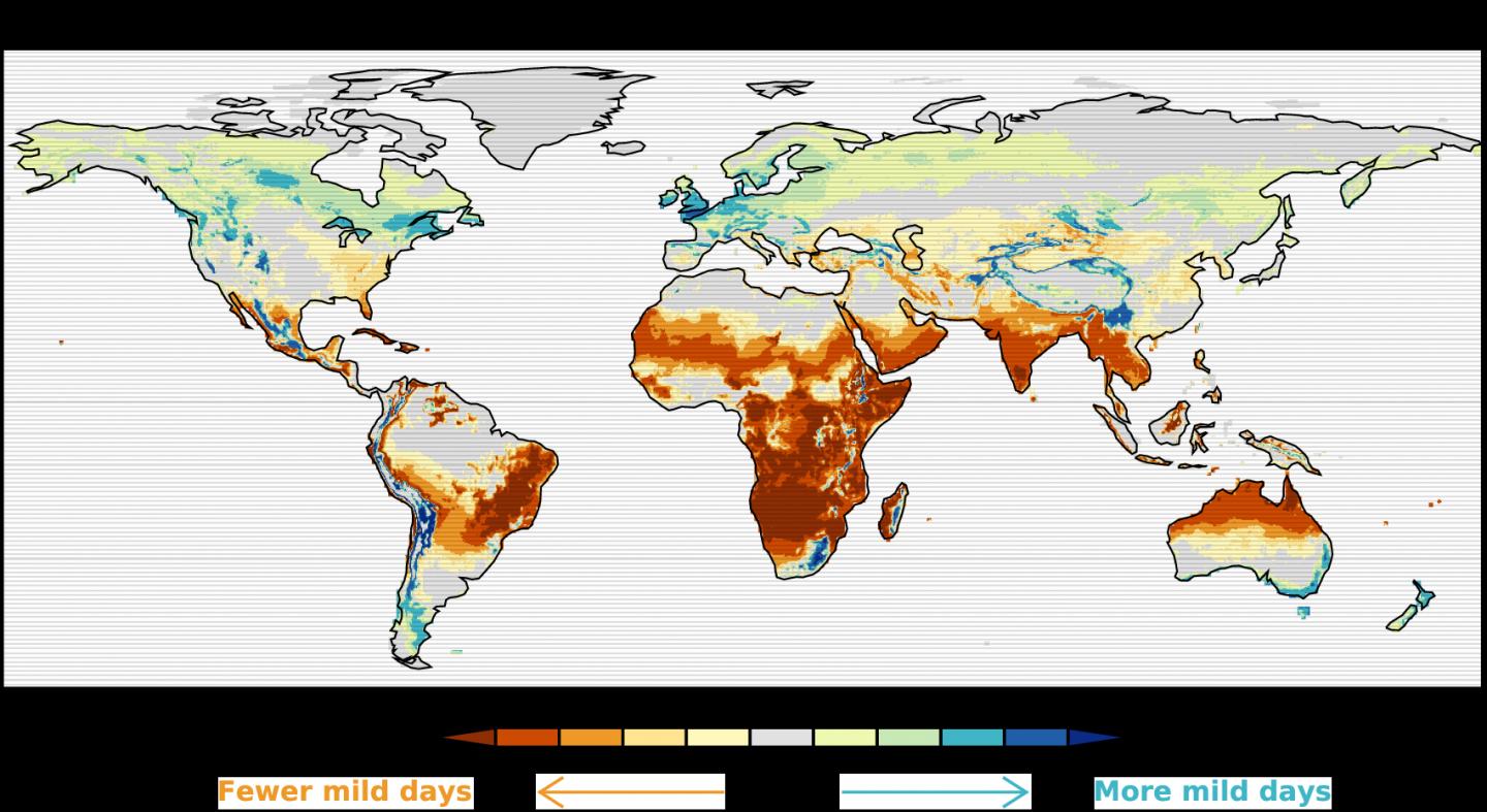 Annual Number of Mild Days