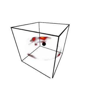 Viewing a Reconstructed 3D Structure Around a Black Hole From All Angles