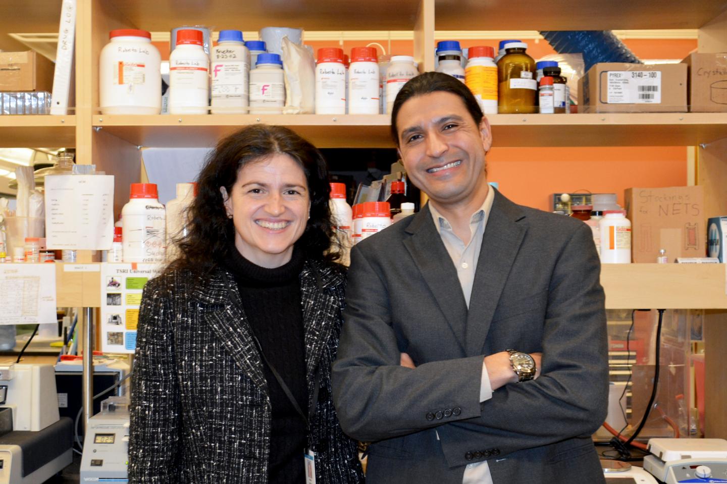 Professor Marisa Roberto and Research Associate Luis A. Natividad, Scripps Research Institute 
