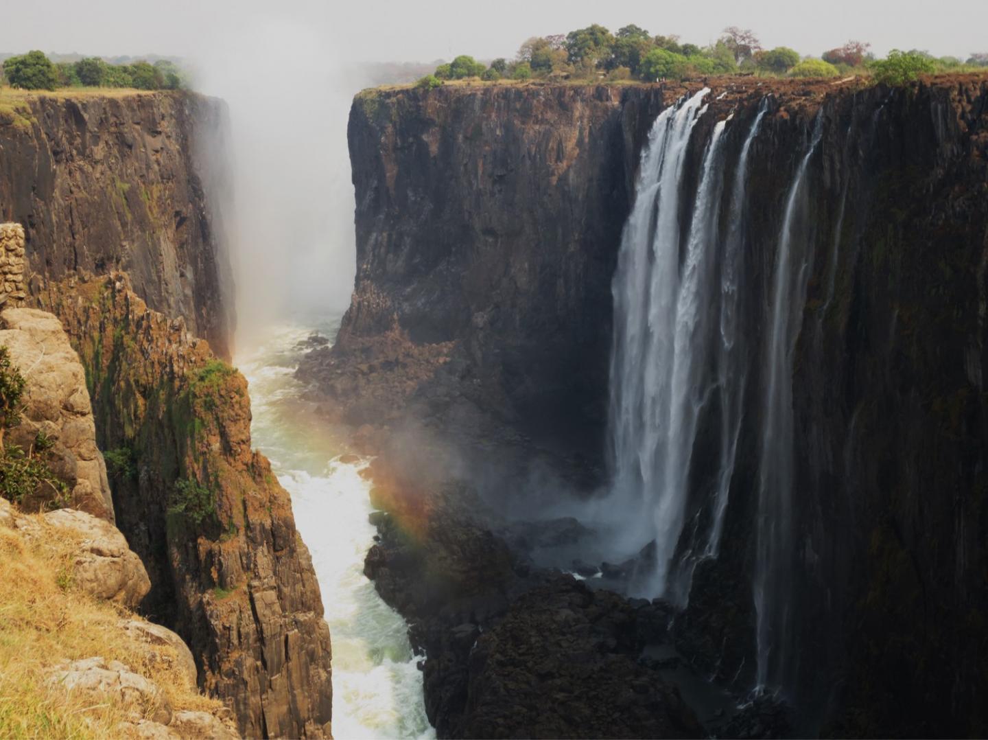 Lava Layers of the Karoo Magma Province Are Found at the Victoria Falls