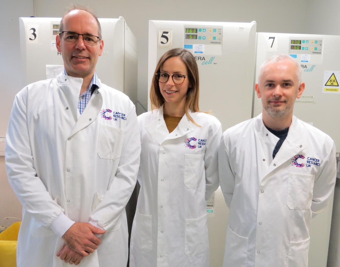 Dr Richard Grose, Dr Natasha Clayton, and Dr Ed Carter; Queen Mary University of London