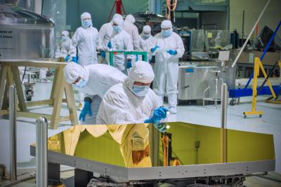 Webb Telescope's First Two Flight Mirrors in the Clean Room
