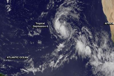 GOES Image of TD6
