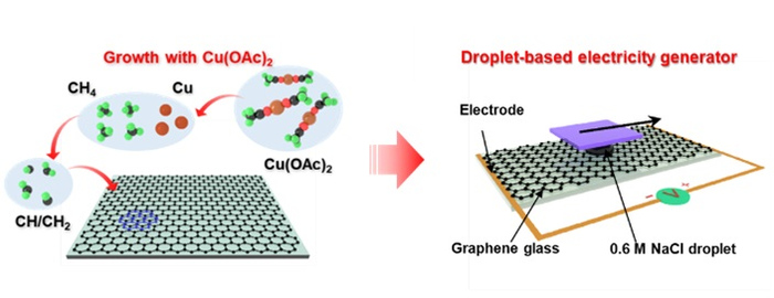 Copper acetate-facilitated direct growth of wafer-scale high-quality graphene