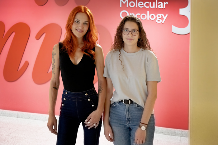 CNIO scientists: Sara García Alonso and Laura De la Puente
