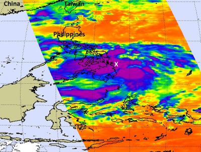 NASA Infrared View of Tropical Storm Banyan