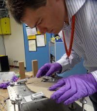 Dr. Fabien Knoll in Lab