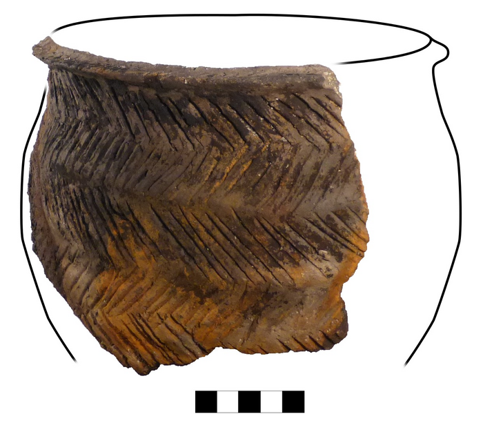 Photo reconstruction of one of the pots from Loch Langabhat