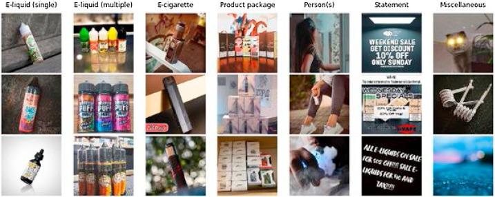Different Types of Vaping Images on Instagram