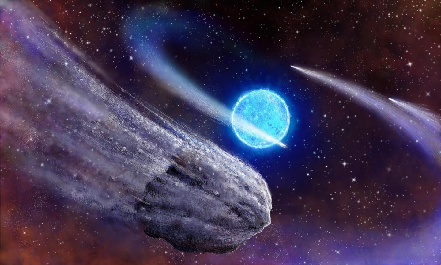 Artist's Impression of the Comet Passing a Distant Star