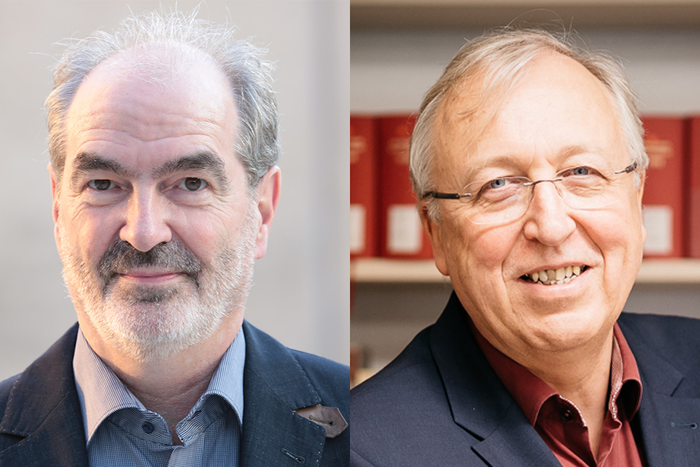 Religious studies scholar Prof. Dr. Perry Schmidt-Leukel und theologian Prof. Dr. Hans-Peter Großhans