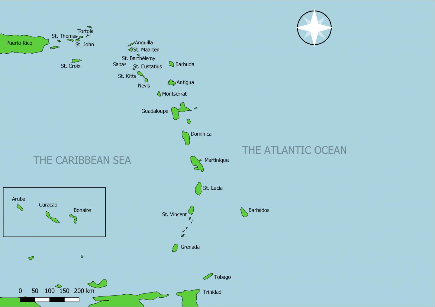 Map Of The Lesser Antilles In The Caribbean New Research Project Will Tell The Entangled | Eurekalert!