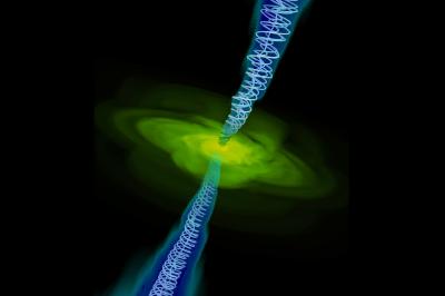 Magnetic Field Simulation of a Black Hole