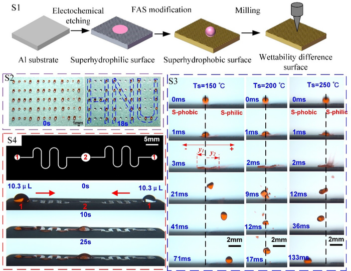 Controlled bouncing, evaporation and transport of droplet on liquid-repellent surface