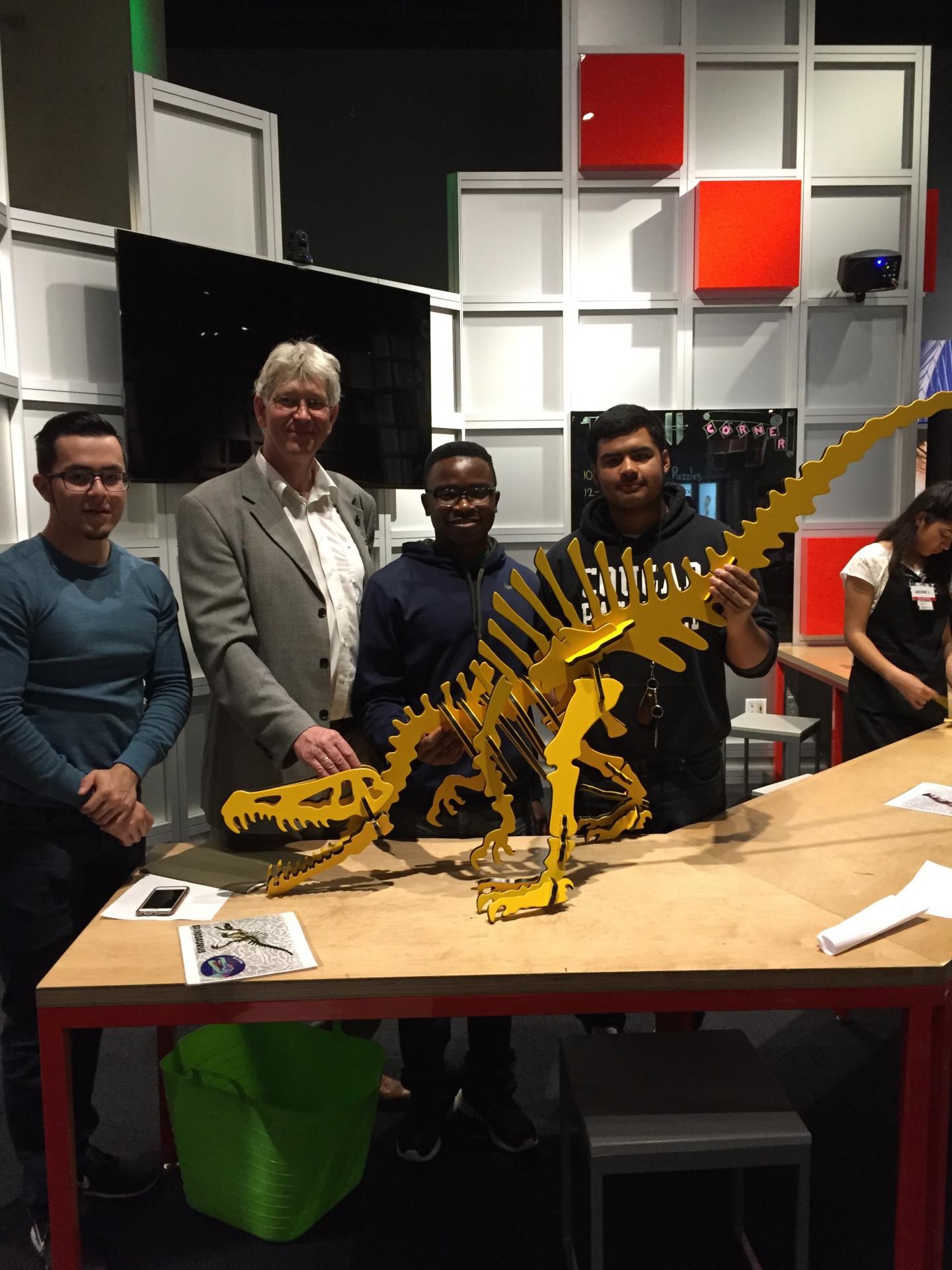 Students at Perot Museum