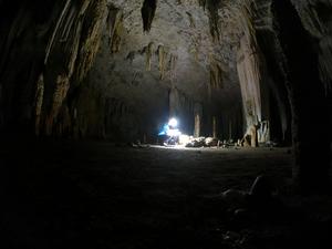 Speleothems in a cave in Brazil