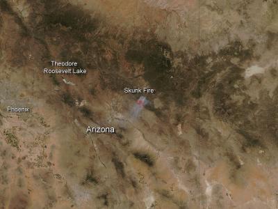 Skunk Fire in Arizona