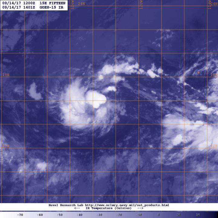 GOES-West image of 15E