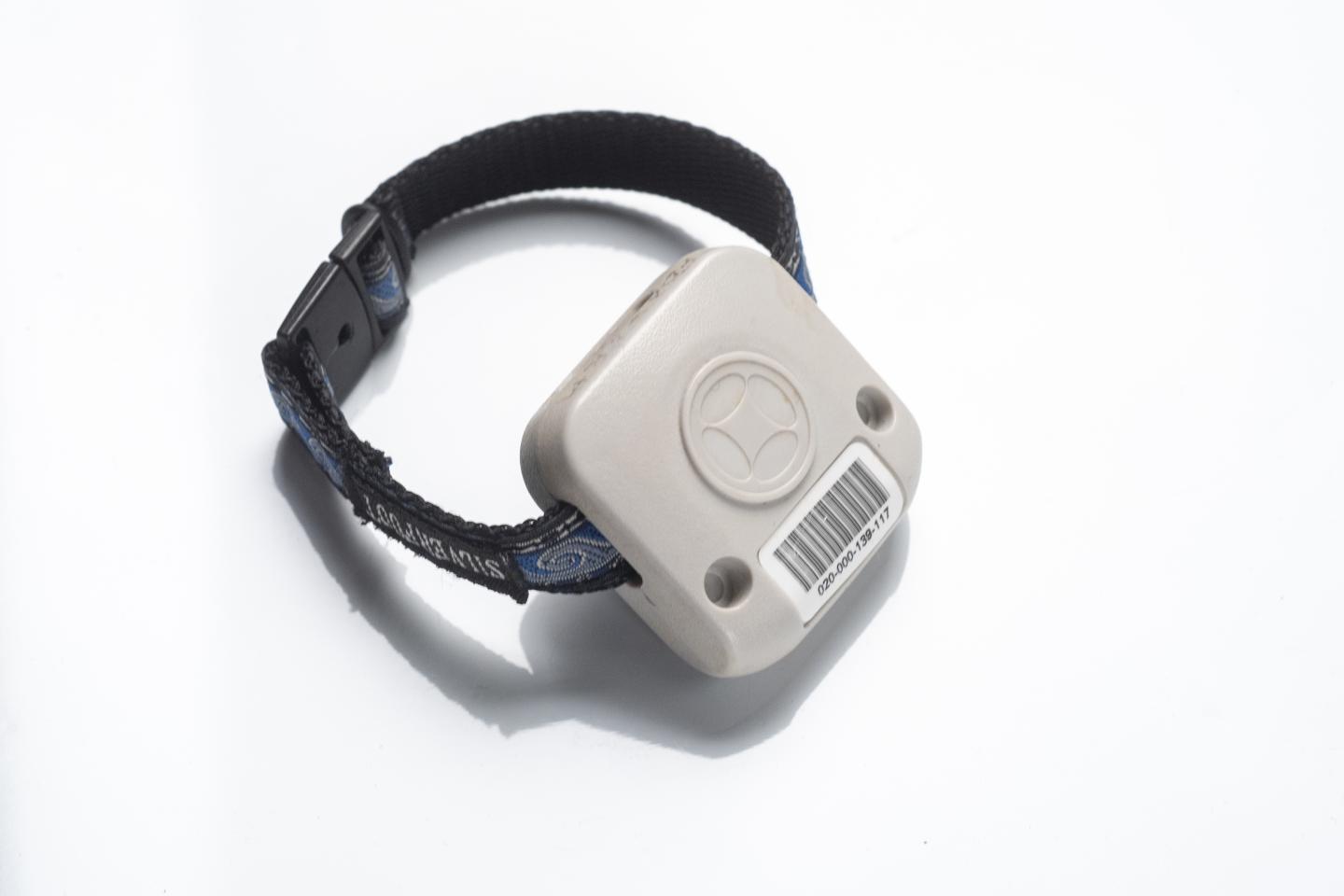 Wristband Connected to Real Time Location System (RTLS) Sensor Network