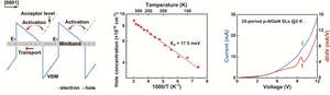 Activation of Mg dopants and vertical miniband transport of holes in the self-assembled p-AlGaN superlattices