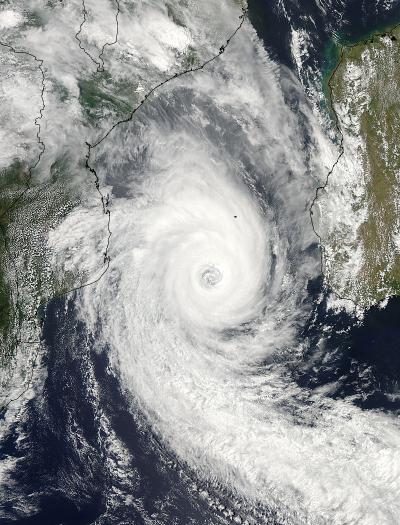 NASA MODIS Visible Image of Cyclone Funso