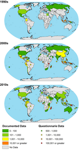 Global maps from the ASU study in Global Change Biology