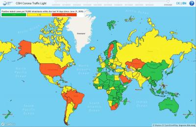 Csh Corona Traffic Light: a Simple Tool to Assess Infection Trends Worldwide