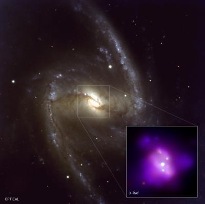 Optical and X-ray Images of NGC 1365