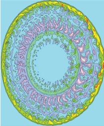 Turbulent Plasma Density Simulation