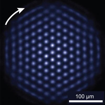 Quantum Simulator Ion Crystal Top-view