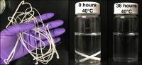 Modified PCL plastic degrades entirely in warm water