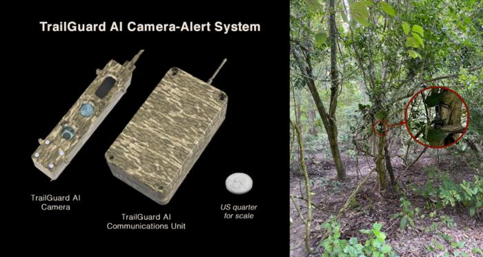 The TrailGuard AI camera system