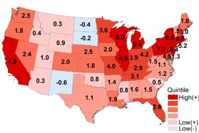 State Pollutoion Disparity Levels