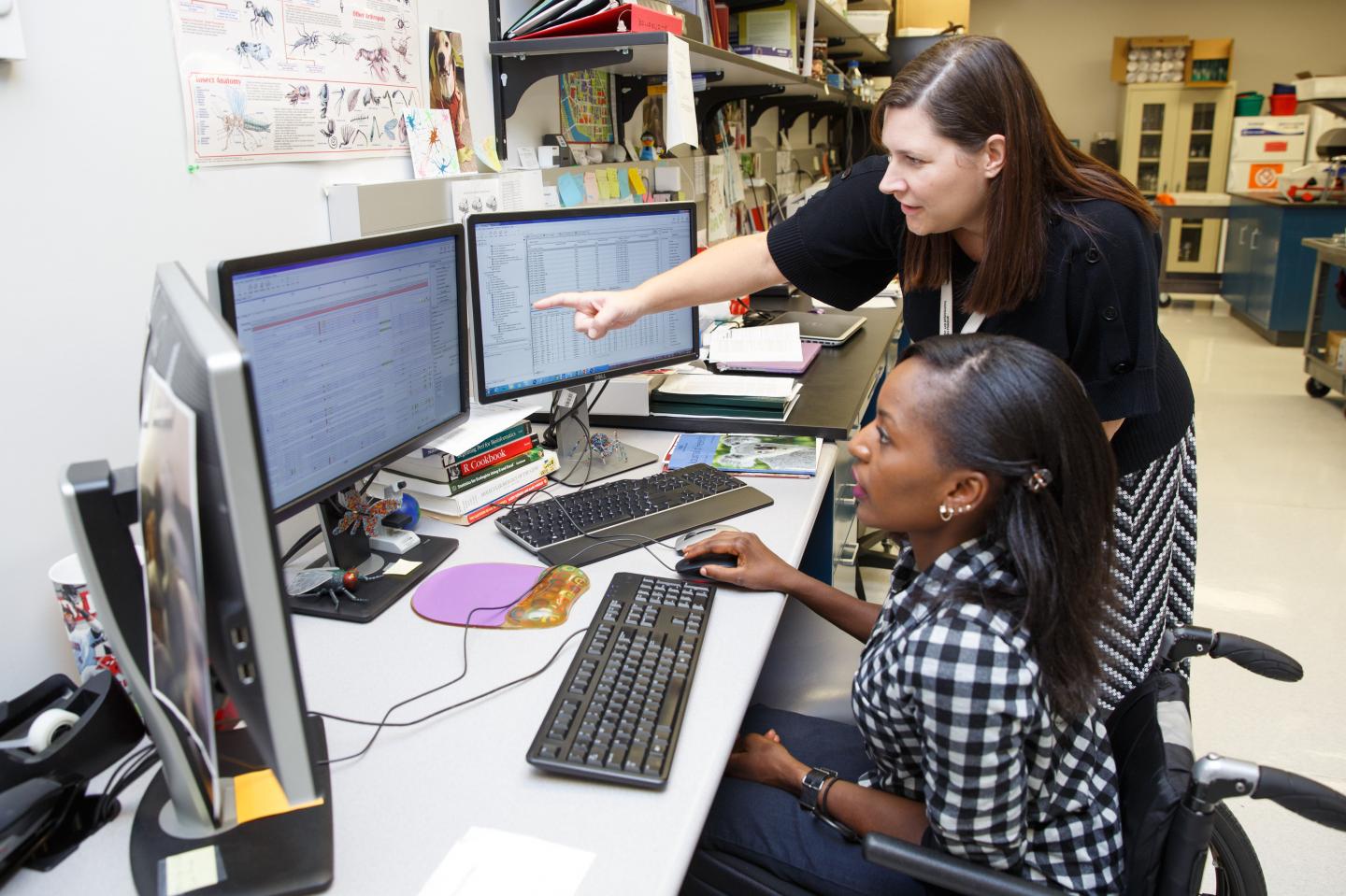 Christine Picard and Anne Andere of Indiana University-Purdue University Indianapolis