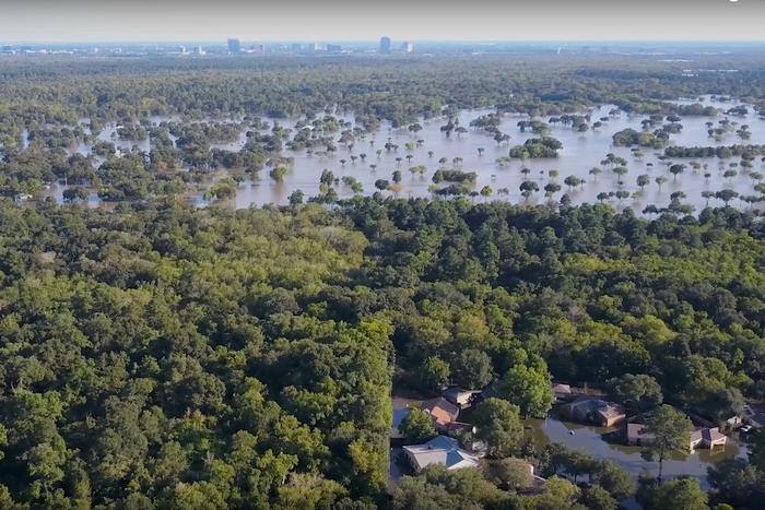 Hurricane Harvey flooding in Houston in 2017