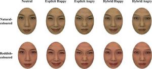 Explicit and hybrid emotion faces