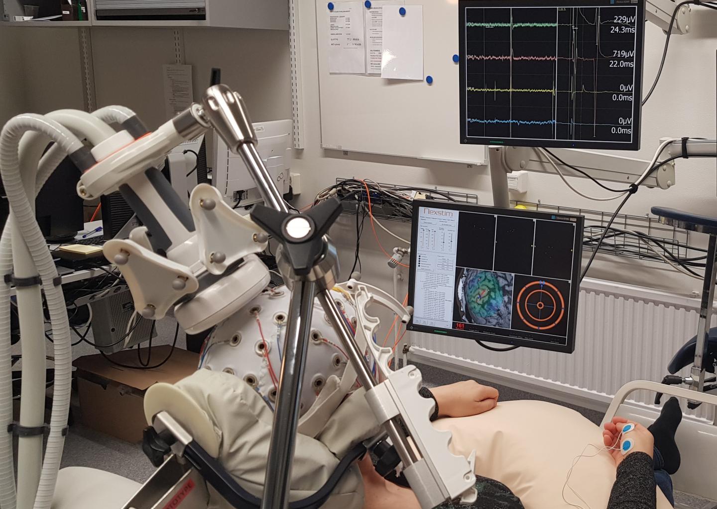 Transcranial Magnetic Stimulat [IMAGE] | EurekAlert! Science News Releases