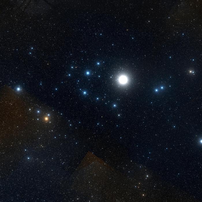 The Alpha Persei star cluster: An optical image of the Alpha Persei star cluster from the second Digitized Sky Survey (DSS-II). This cluster is one of the earliest formed in the Alpha Persei family and is the namesake of the family.