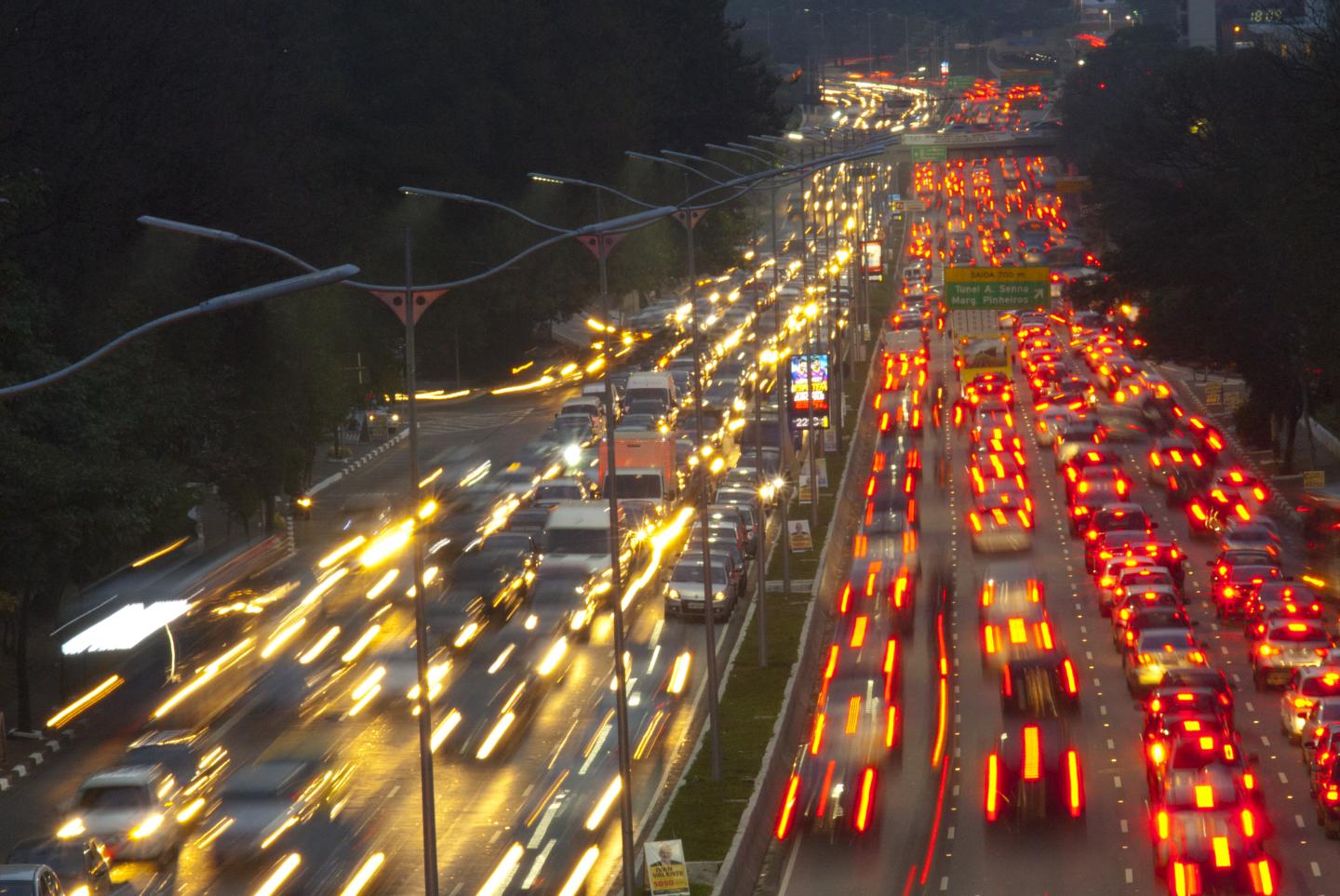 Stress while driving in heavy traffic