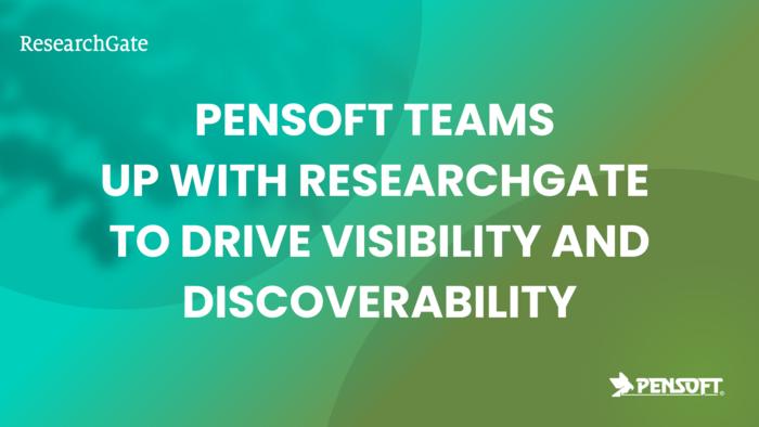 New partnership between Pensoft and ResearchGate