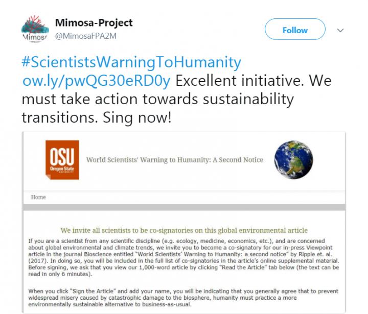 Open Letter re-Tweeted