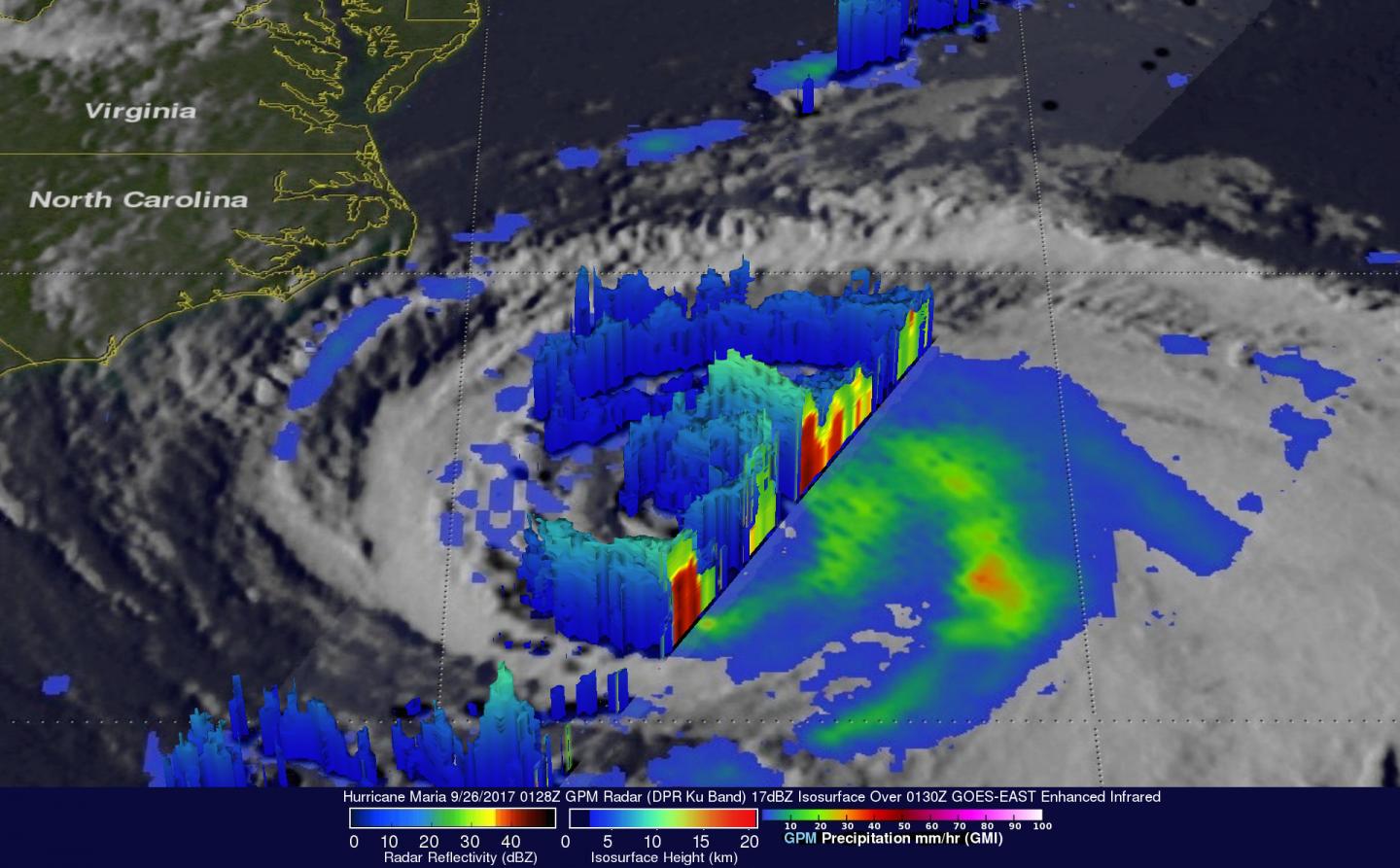 GPM Precipitation Data on Maria