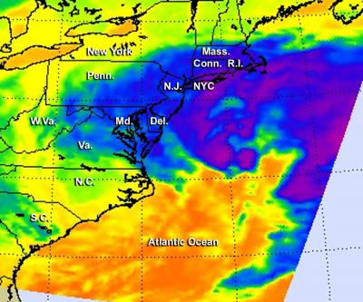 NASA Gets an Infrared Look into the Atlantic Nor'easter