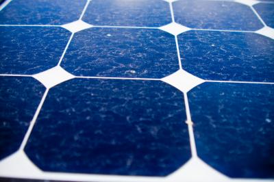 Residential Solar Panels with Dirt