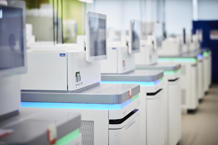 Image of genetic sequencing machines